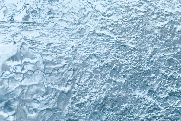 Frozen ice texture macro view. Cold weather concept. soft focus