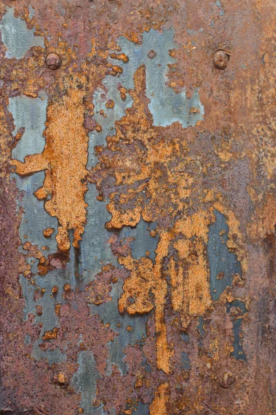 Ragged and rusty sheet metal plate