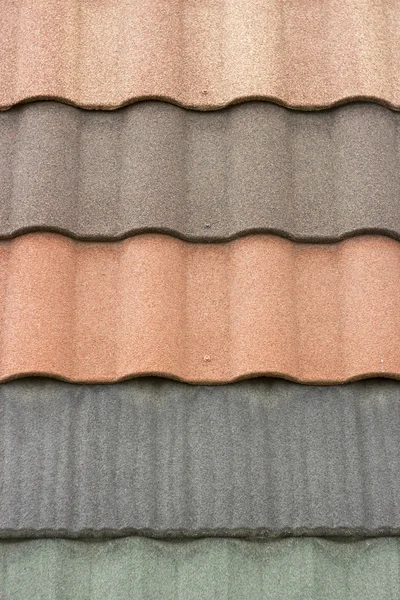 Roof metal tile closeup background texture