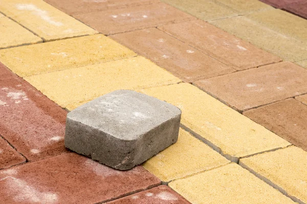 Colored concrete paving slab texture, building material,