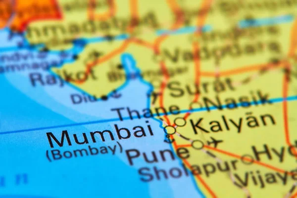 Mumbai (Bombay), City in India on the Map