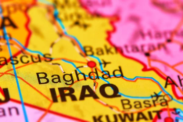 Baghdad, Capital City of Iraq on the Map