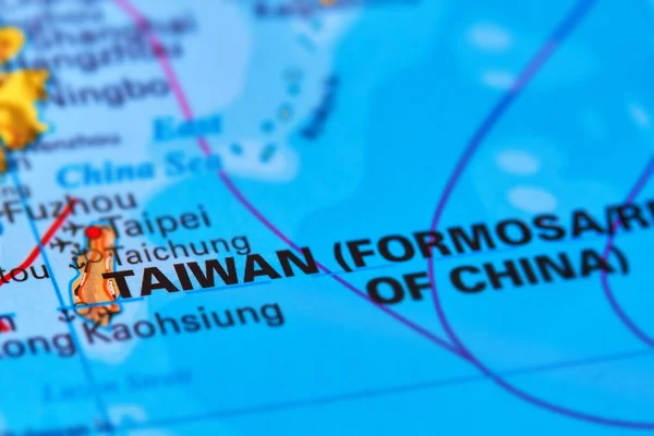 Taiwan Island on the Map