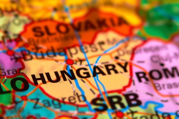 Hungary, Country in Europe on the Map