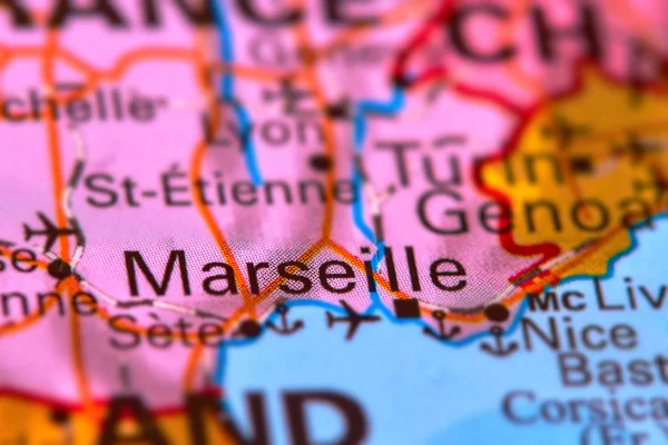 Marseille, City in France on the Map