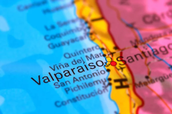 Valparaiso, City in Chile on the Map