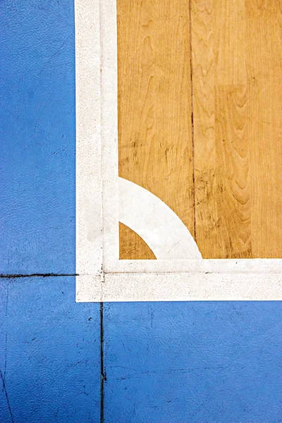 Futsal court indoor sport stadium with mark, white line in the stadium.
