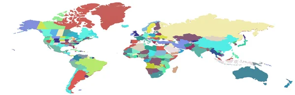 Map 3D Earth with various colorful textures