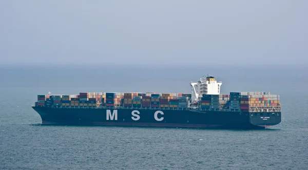 Container ship MSC Luciana on the high seas. East (Japan) Sea. Pacific Ocean. 07.06.2014