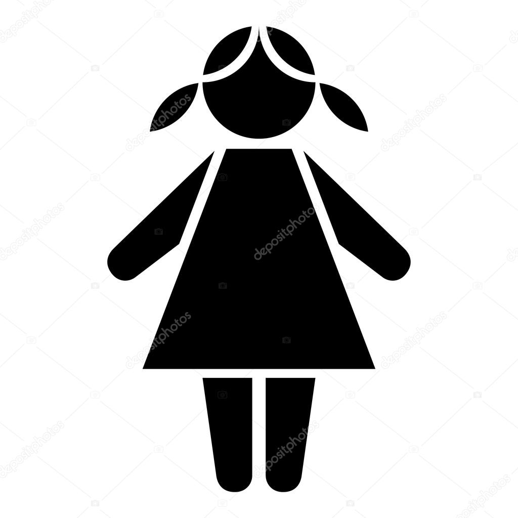 Mädchen Symbol Mädchen Symbol