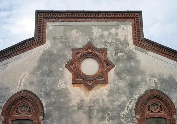 Worker village of Crespi dAdda: the factory decorations. Color image