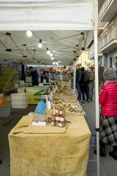 Village market. Color image