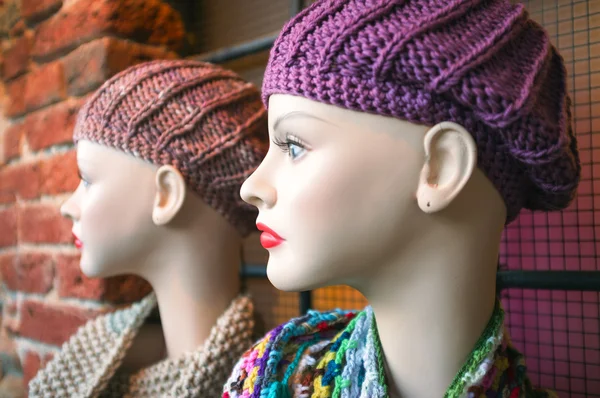 Mannequins heads. Color image