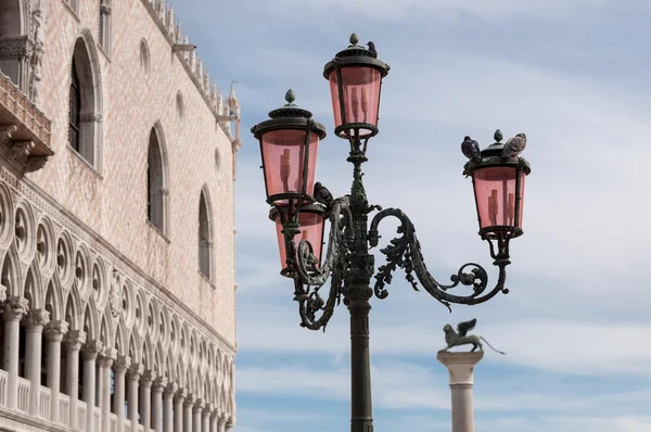 Beautiful bronze ornate lampposts in Piazza San Marco