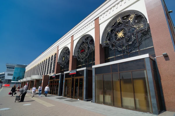 Suburban terminal building of the railway station in Kazan.