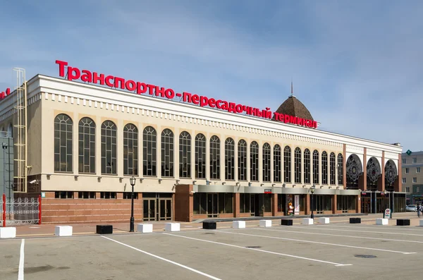 Suburban terminal building of the railway station in Kazan.