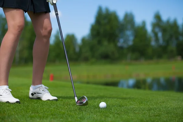 Golfer Hitting a Tee Shot