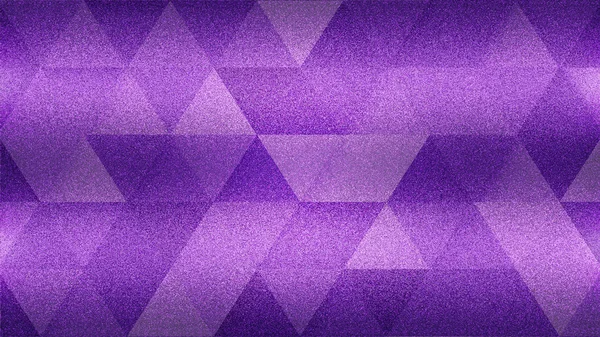 Grainy background with abstract violet and purple triangle shapes.