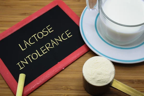 Lactose intolerance concept