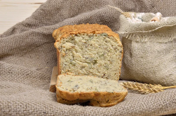 Slices of Whole Grain Bread with Healthy Seeds