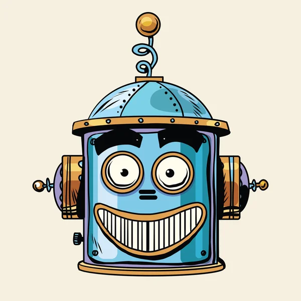 Emoticon happy emoji robot head smiley emotion