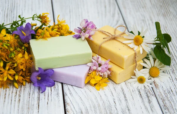 Herbal  treatment - camomile, tutsan and soap