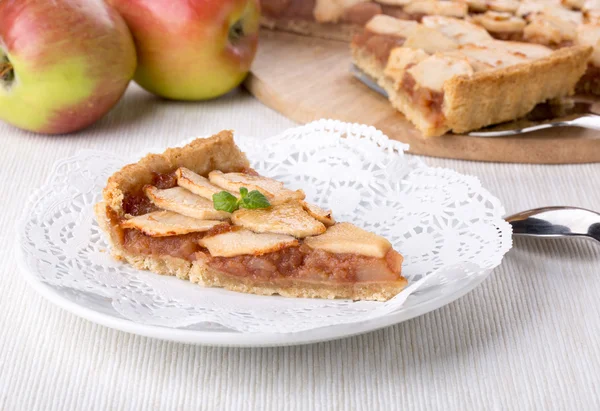 A piece of apple pie