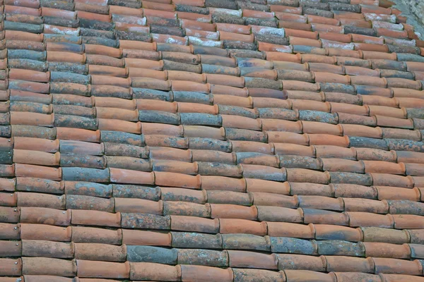Background. Old red tiles