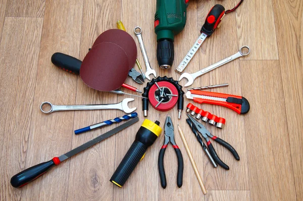Assorted working tools for locksmith work