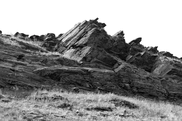 Black and White Rock Formations, the Khakassia Republic