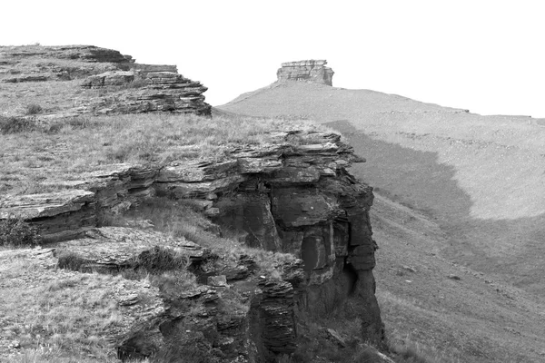Black and White Rock Formations, the Khakassia Republic