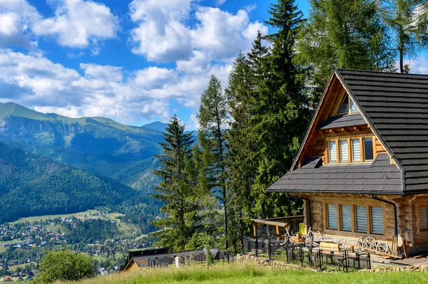 Old rural cottage in the mountains.