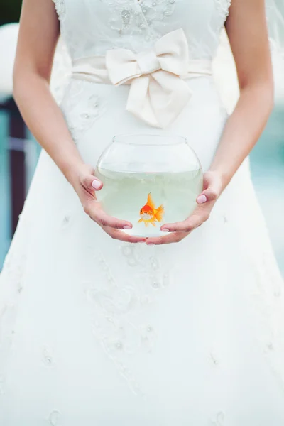 Wedding golden fish