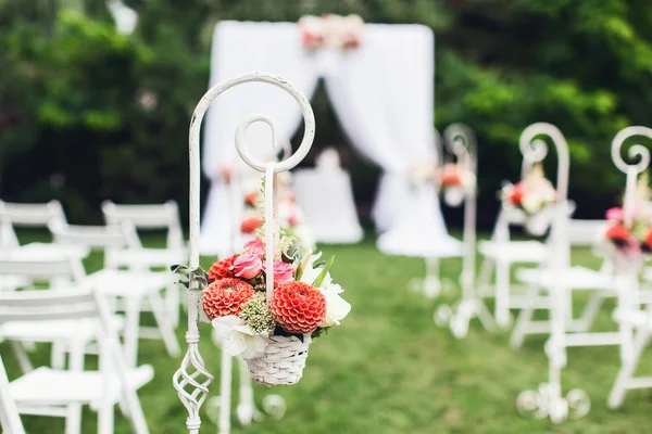 Chairs for outdoor wedding ceremony