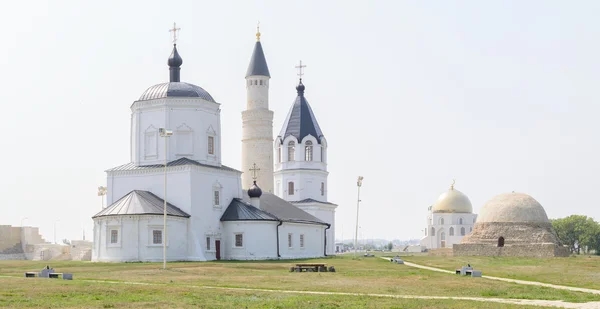 Bolgar city, Tatarstan, Russia - July 26, 2016: Church of the Assumption and Cathedral Mosque