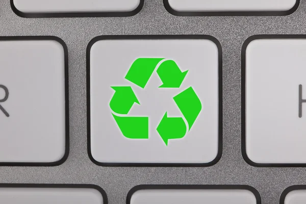 Recycle Symbol on a Keyboard