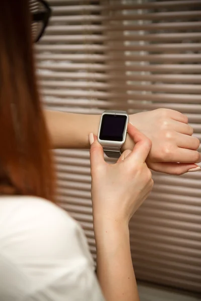 Smart watch on a female hand