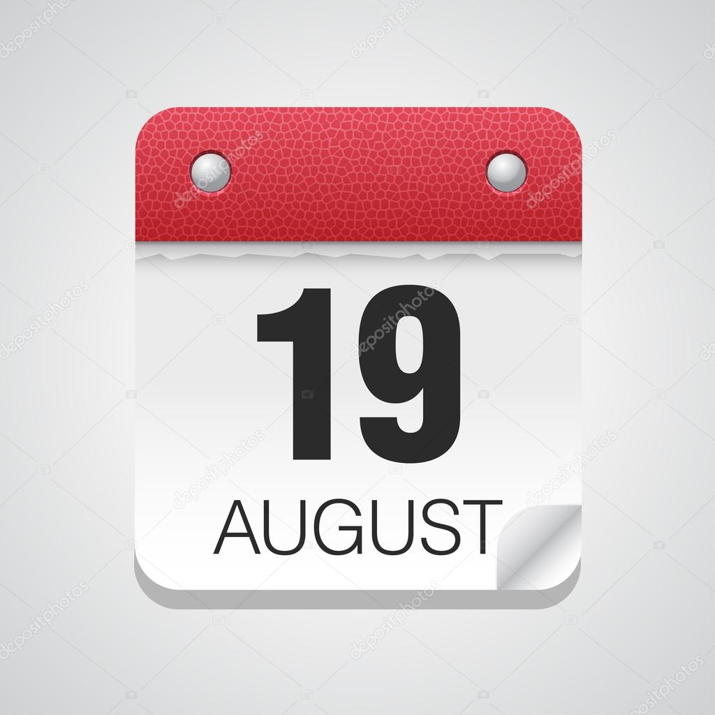 Image result for august 19 calendar