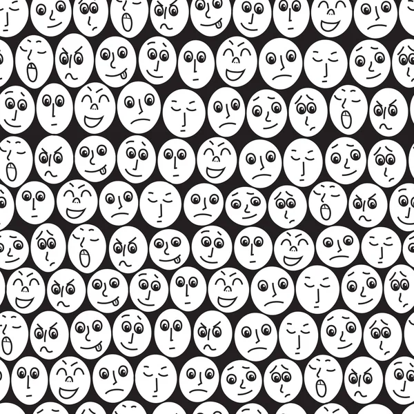 Seamless patern of people\'s faces.