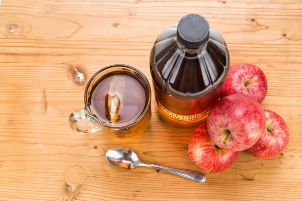 Apple cider vinegar with brewed tea, natural remedies and cures