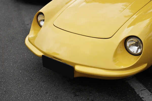 Yellow ancient car