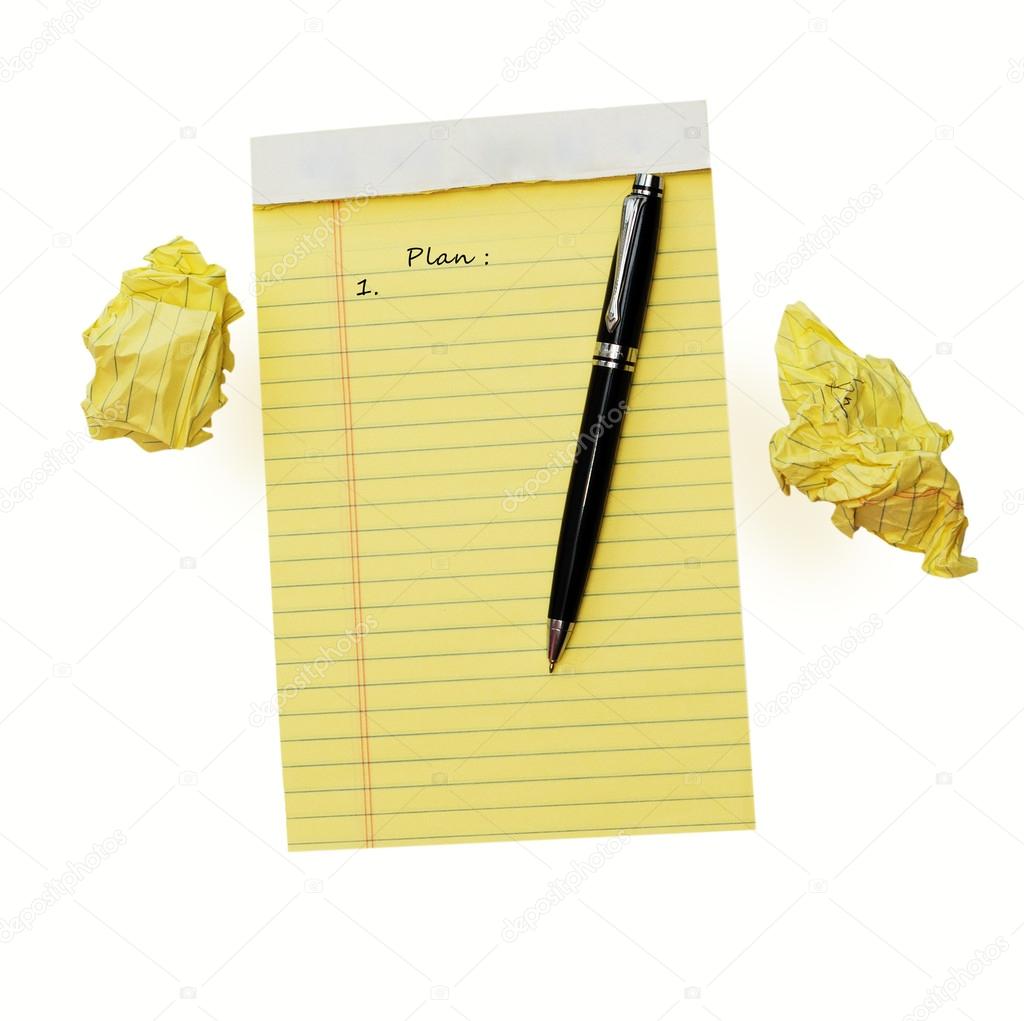 Yellow Writing Paper