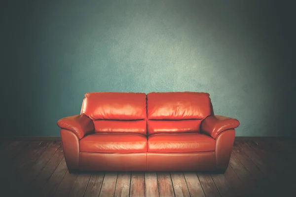 Red sofa indoor