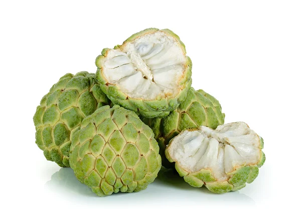 Sugar apple fruit isolated on the white background