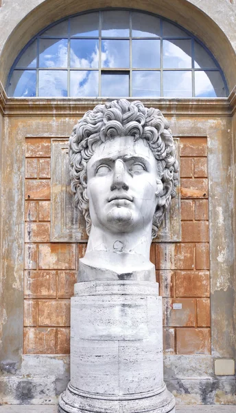 Ancient statue of Roman Emperor Gaius Julius Caesar Augustus at Vatican Museums
