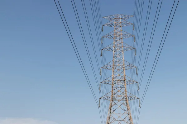 High voltage cables tower