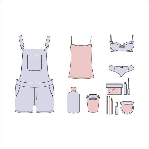 Clothing for girls. Women's clothing.  Lingerie. Overalls. Top.