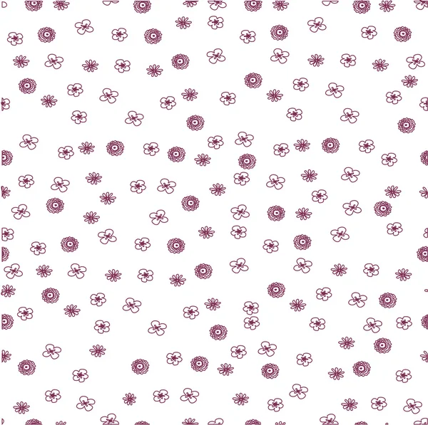 Small flowers painted vector. print of flowers.