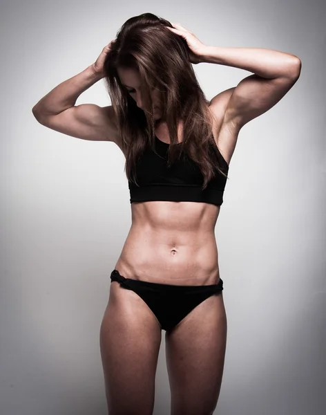 Woman with toned body