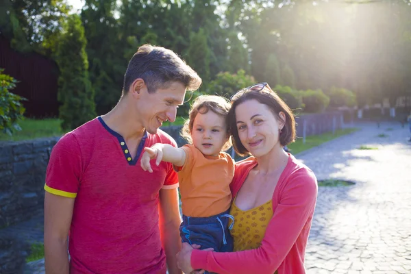 The boy shows his parents the purpose of fun.